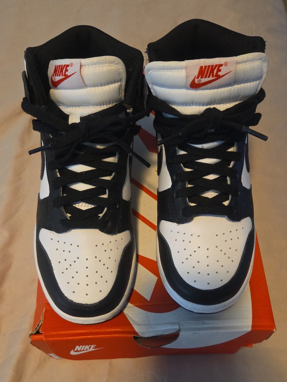 Nike Black, White and Red High-Top Sneakers